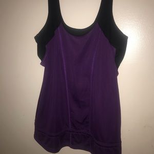 BCG purple and black athlete top women. Size L